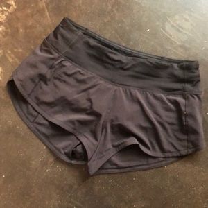Black Lululemon Run Shorts